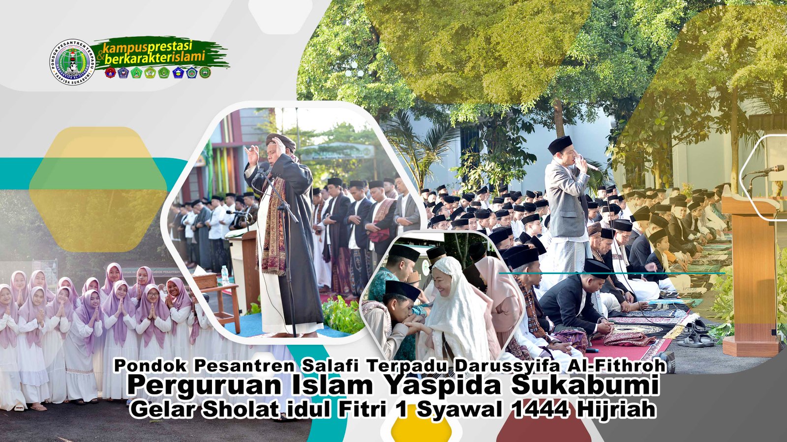 Pondok Pesantren Salafi Terpadu Darussyifa Al-Fithroh Yaspida Sukabumi Gelar Sholat Ied 1 Syawal 1444 H
