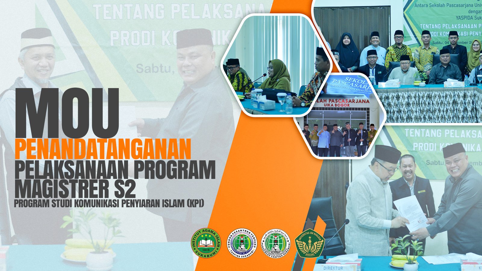 MOU Penandatangan Program Magister S2 Institut Agama Islam Sukabumi (IAIS) dan Universitas Ibn Khaldun Bogor (UIKA)